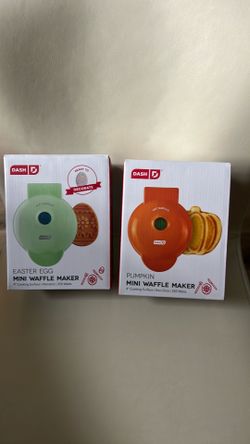 Dash easter, egg and pumpkin mini waffle maker new