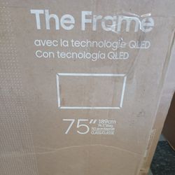 SAMSUNG 75" INCH QLED 4K LS03D THE FRAME TV.