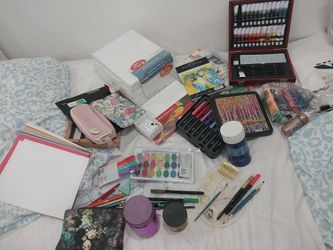 Cart With Art Supplies Bundle
