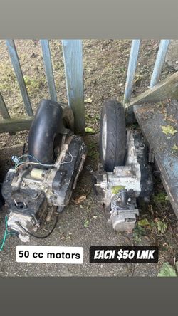 50cc Scooter Engine with Rear Wheel
