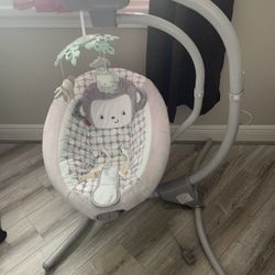 Fisher Price Sweet Surroundings Monkey Cradle N Swing 