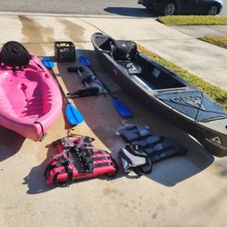 12ft Ascend H12 Kayak And 8ft Pink Kayak