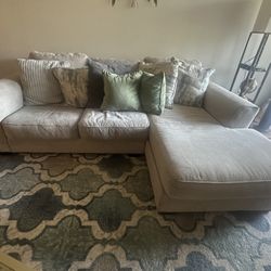 Couch w/attached chaise