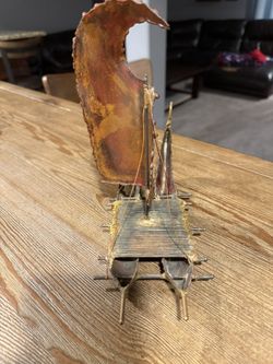 Folk Art Model Hawaiian  style  Sailing Ship