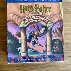 Harry Potter and the Sorcerer’s Stone unabridged 7-disc Audiobook.