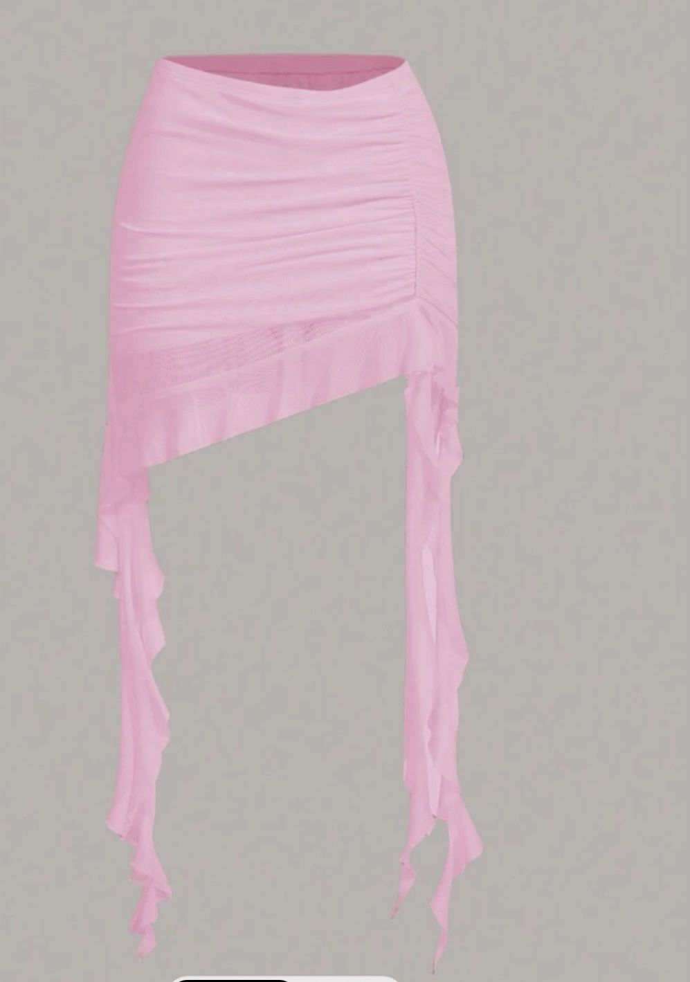 Pink Mesh Skirt 