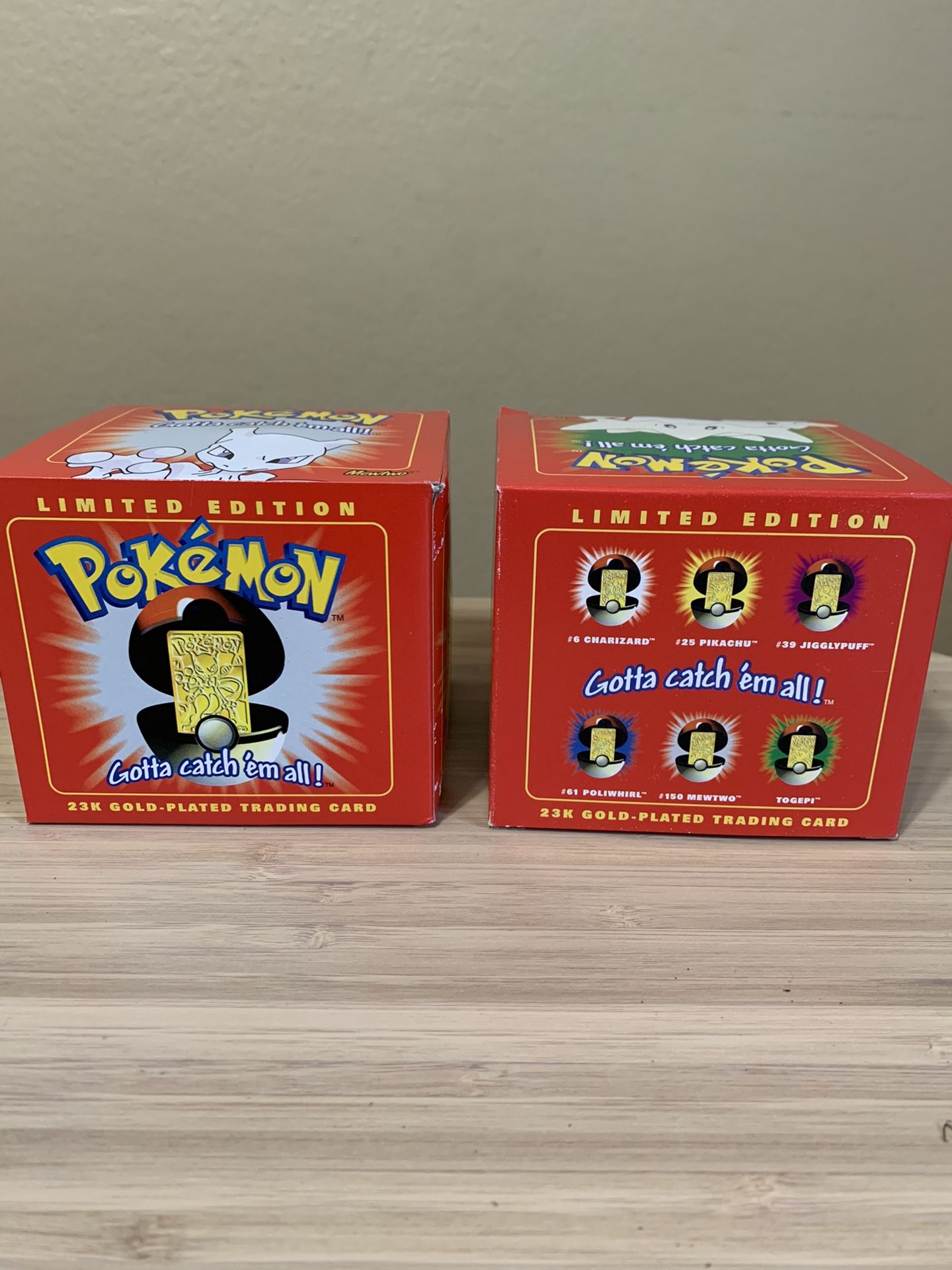 Pokmon 23KG Plated Cards Pokmon 23KG Plated Cards