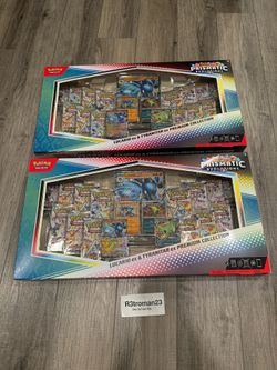 Pokemon Prismatic Evolutions Lucario EX & Tyranitar ex Premium Collection (Sam's Club)  Pokémon 