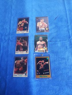 Boxing sports cards (6 cards)