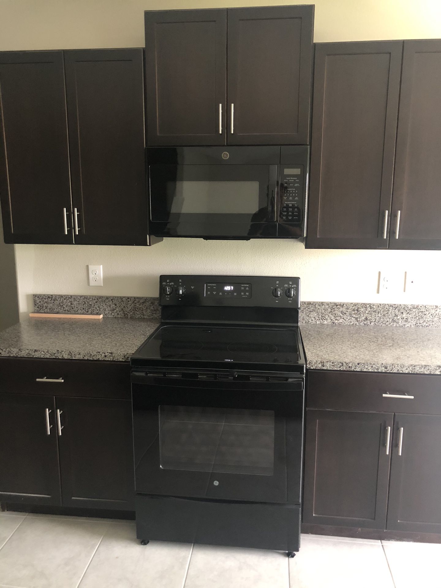 New black kitchen appliances all 4