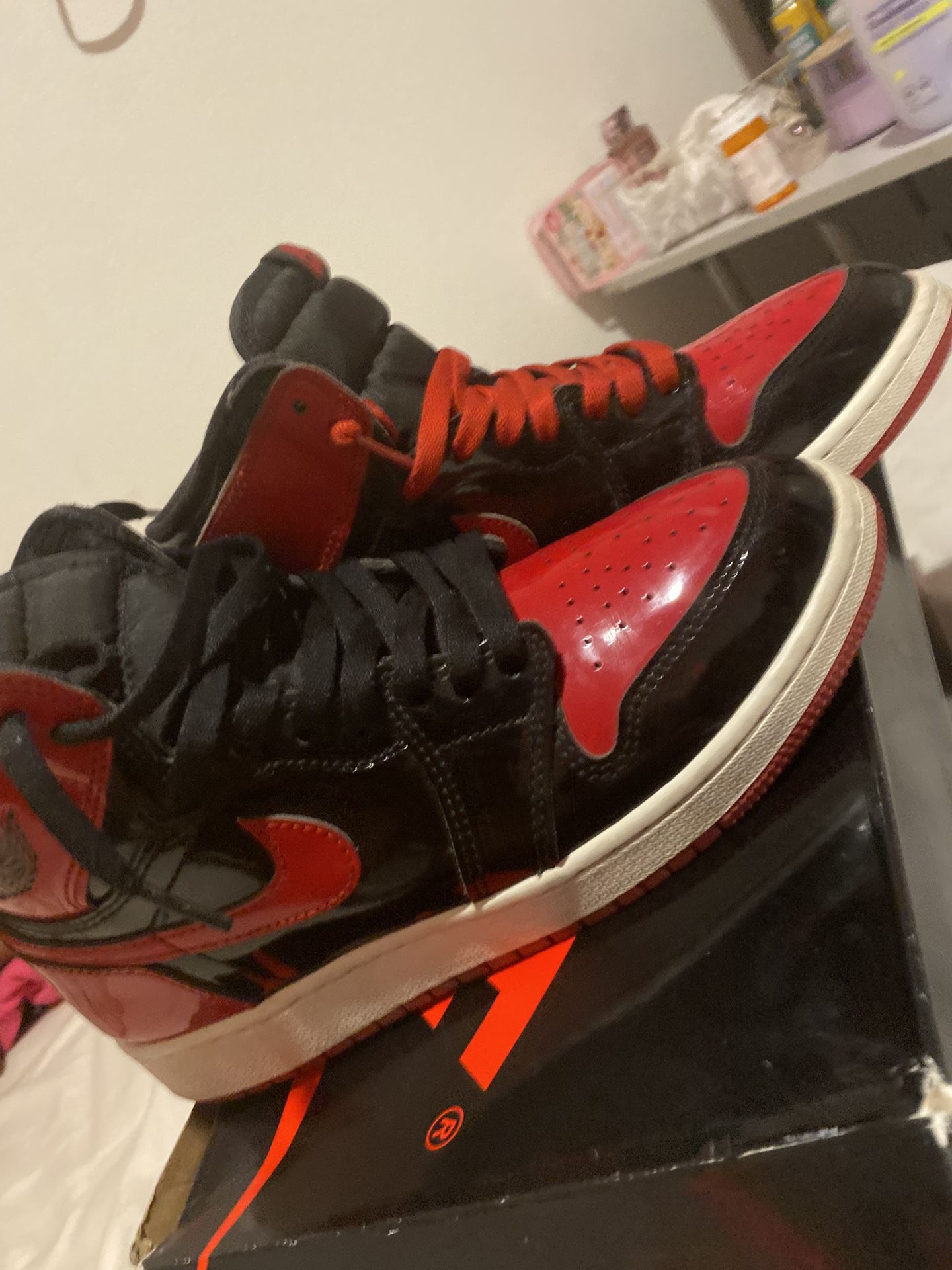 Jordan 1 Patent breds size 7
