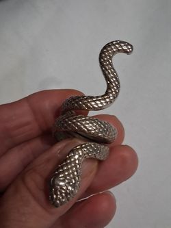 Silver snake Ring