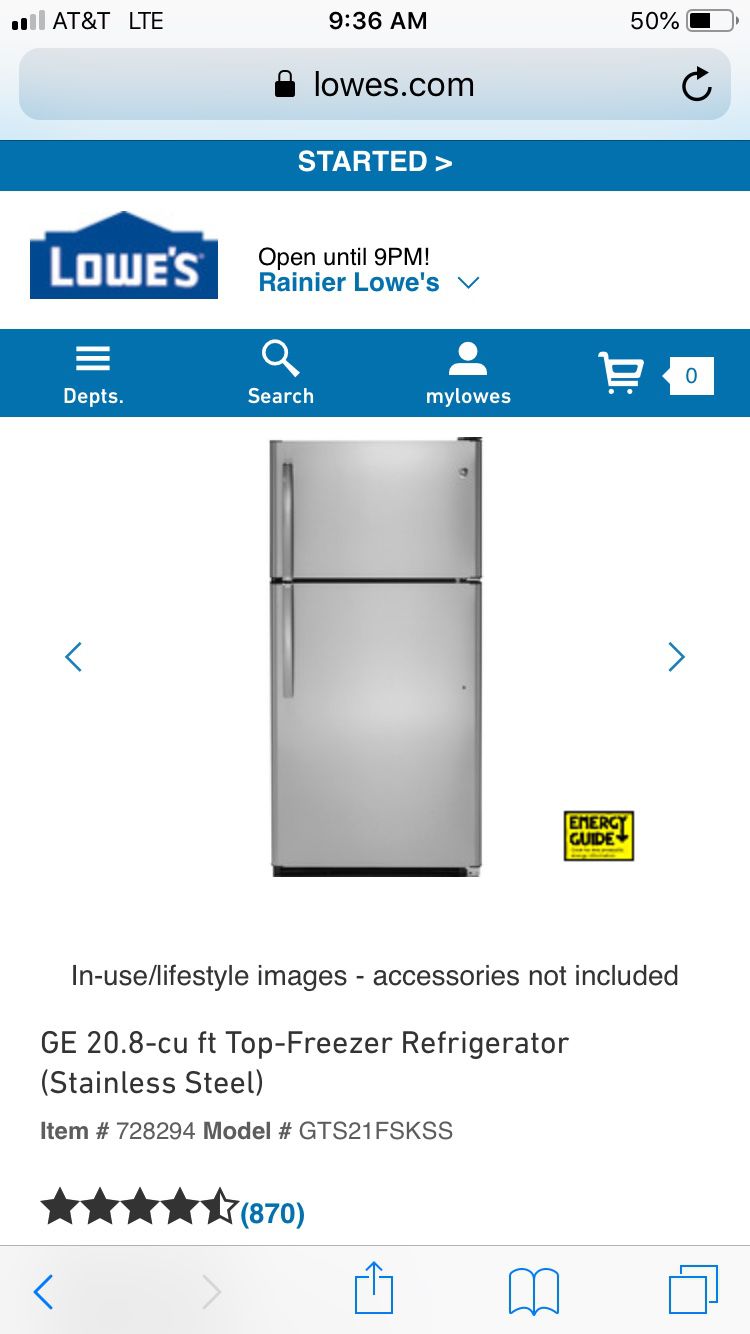 Like-new GE fridge