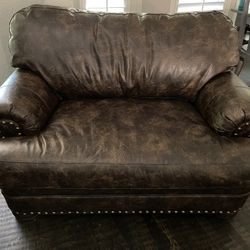 Mayo Leather Chair And a Half