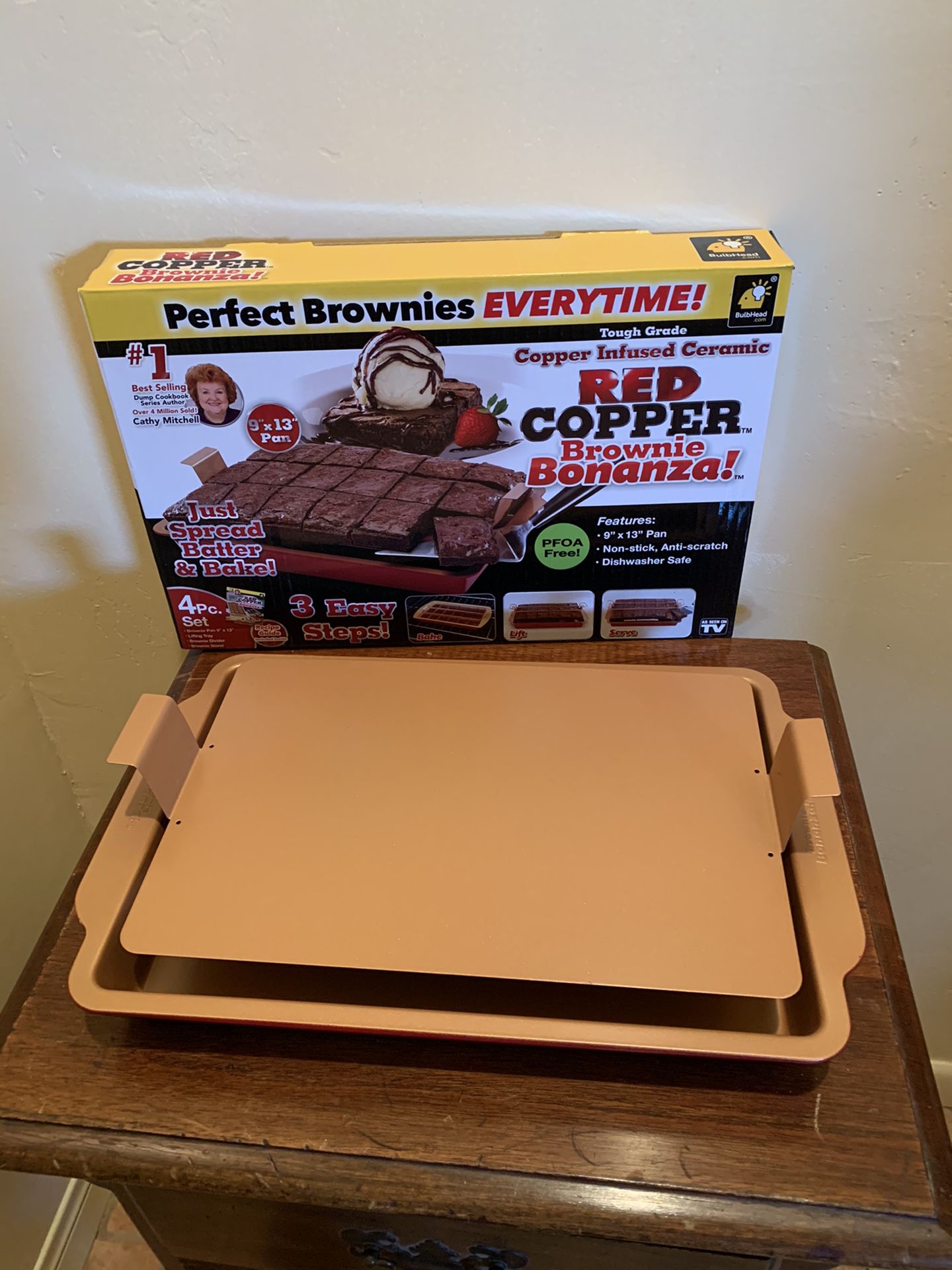 *New* Red Copper Brownie Bonanza Pan by Bulbhead