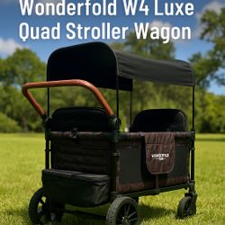 Wonderfold W4 Luxe Quad Stroller Wagon 