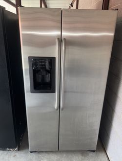 GE Stainless Steel Refrigerator And Freezer