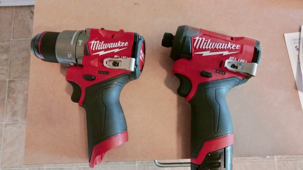 Milwaukee hammer drill and impact. $80 Each 