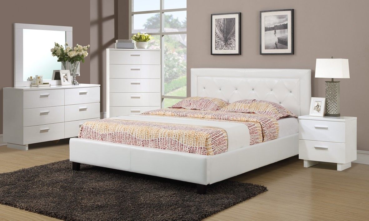 Brand new white queen bed frame only