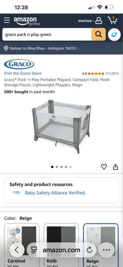 Graco pack and play
