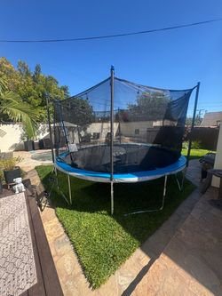 Like New- Used Once - TruJump 14’ Trampoline