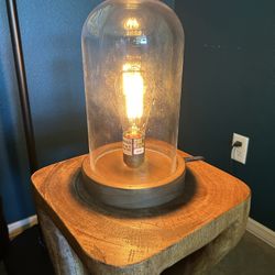 Lamp with Glass Dome