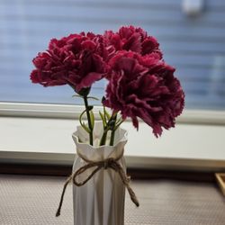 Artificial Flower With Vase