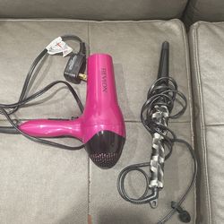 Revlon Hair dryer And Curling Iron 