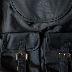 Amy Coe Black Diaper Bag W/Changing Pad Backpack