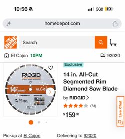 14 in. All-Cut Segmented Rim Diamond Saw Blade by RIDGID
