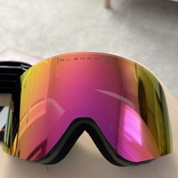 Blenders Snow Goggles, Polar Pink Lens, Black Frame