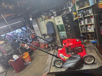 Red  Side Discharge  Push  Lawn  Mower