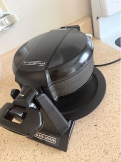 BLACK+DECKER Rotating Double  Waffle Maker, Black Great condition
