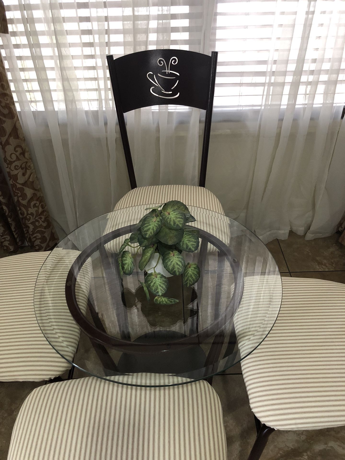 Five Piece Bistro Coffee Table And Chairs