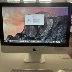 iMac With  bluetooth Keyboard And Mouse