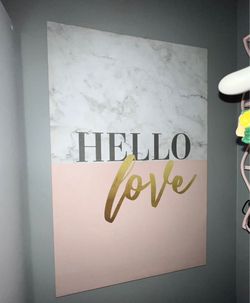 Hello Love Home Decor Wall Art