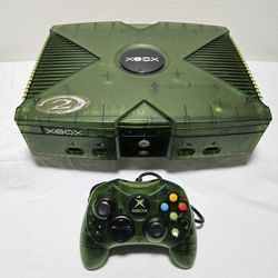 Custom Special Edition Halo 2 Green Asia Edition Original Xbox With 2TB Hard Drive 