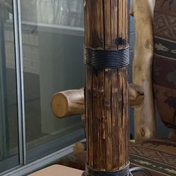 Bamboo & Iron - Floor Candle Holder - Unique - Hand Crafted