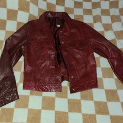 Red Leather Jacket 
