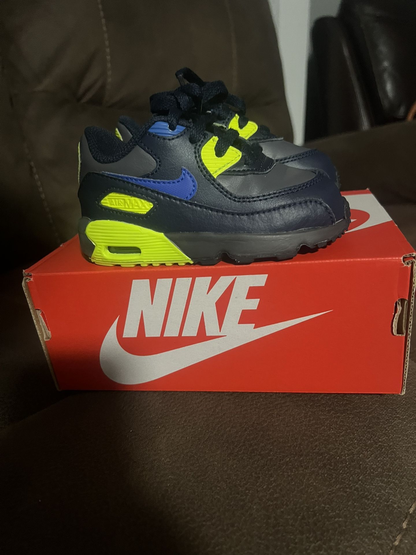 Blue And Green Nikes Toddler Size 6c