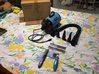 High Powered Pet  Dryer Grooming Kit