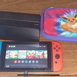 nintendo Switch With A Lot Of Games 