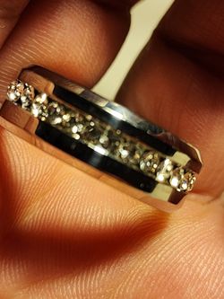 Men Titanium Band Size 11