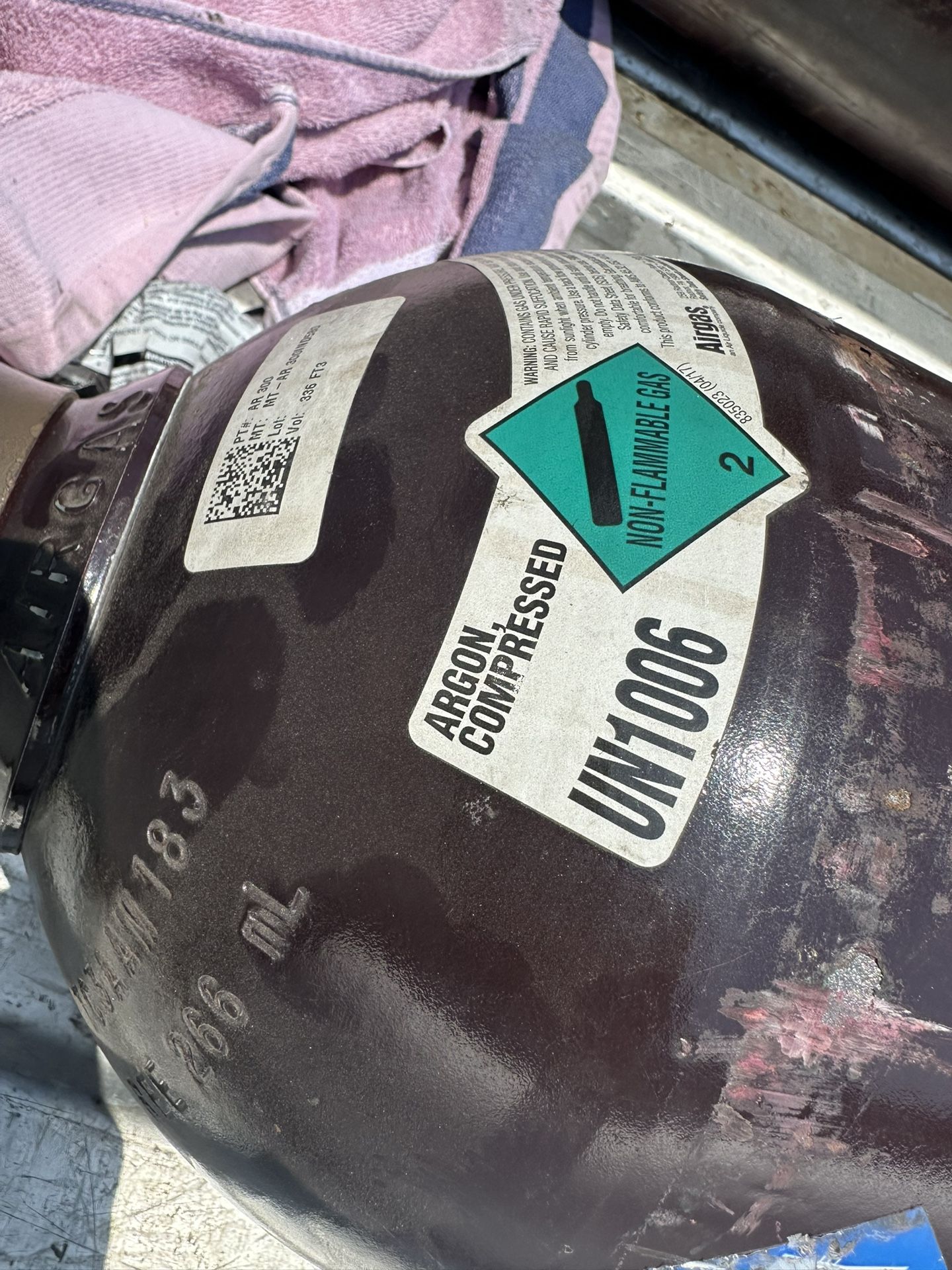 Welding Argon Bottles