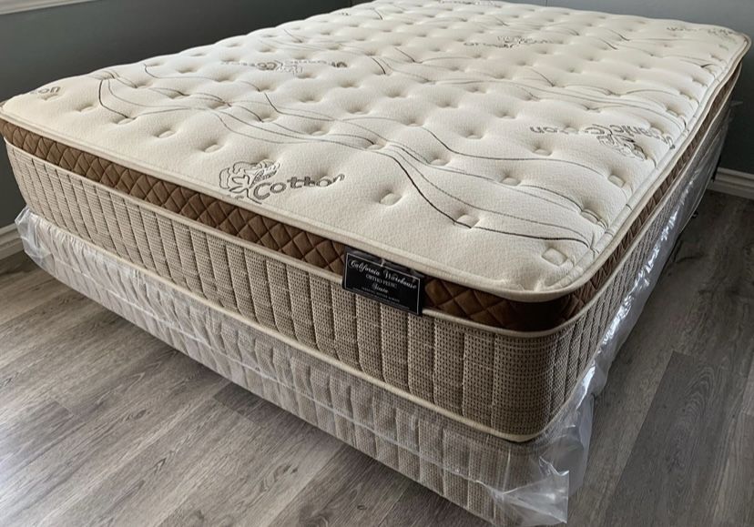 King Organic Cloud Edition Europillow Top 12inch Mattress!