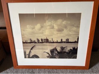 Vintage black & white framed photographs