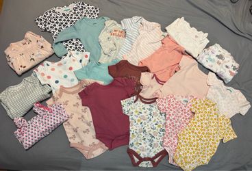 Lot of 22 pieces Baby Girl Clothes Newborn Bundle