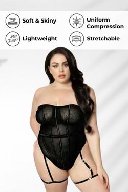 Strapless Fishnet Teddy