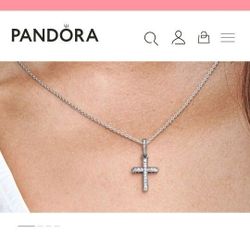 Pandora Silver Cross Necklace