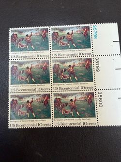 Collectible bicentennial stamps